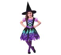 amscan 9902767 - Costume de sorcière pour fille - 7-8 ans