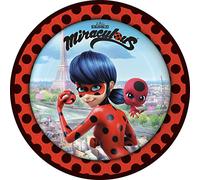 Amscan Assiettes Miraculous 9902873-66 – 8 pièces Ø 23 cm en papier