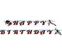 Amscan Guirlande en carton Happy Birthday Ladybug™ 2 m Coccinelle