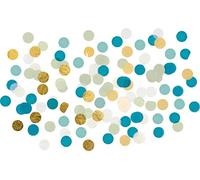 CONFETTIS PAPIER ROND ALOHA FLAMINGO 15G BLEU Multicolore