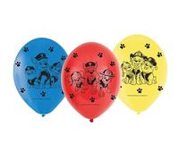 Amscan Ballons latex Pat Patrouille 9903825 – Lot de 6 multicolores 23 cm Taille unique