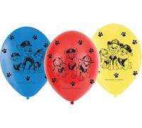 Amscan 9903825 - Ballons en latex Paw Patrol, 6 pièces, ballons