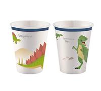 amscan 9903971-66 8 Gobelets 250 ml - en papier - Joyeux Dinosaures