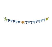 Amscan 9903986 - Chaîne de fête Dinosaure, papier, 180 x 8,9 cm, Happy Birthday, anniversaire, guirlande, décoration à suspendre