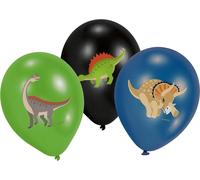 Amscan 9903988 - Ballons en latex Happy Dinosaur, 6 pièces, ballons