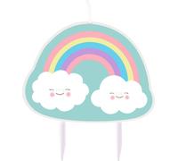 Amscan 9904311 - Bougie personnage Rainbow & Cloud, hauteur 8,5 cm, Décoration