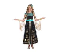 amscan 9905035 Déguisement égyptien de Cléopâtre pour fille 4-6 ans, Turquoise
