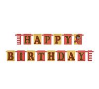 Amscan 9905195 - Guirlande Harry Potter, 180 cm, Joyeux anniversaire, Anniversaire, Poudlard, Décoration à suspendre