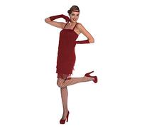 amscan 9905790 Robe garçonne Rouge années 1920 pour Femme Taille 44-46