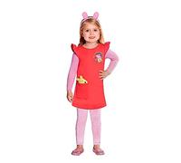 amscan 9905930 Déguisements Robe Rouge Peppa Pig pour Enfants Filles 4-6 Années