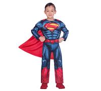amscan 9906070 Costume Superman pour Halloween 4-6 ans, Bleu