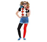 amscan 9906096EU Harley Quinn Costume classique 10-12 ans, Noir