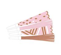 amscan-9906366 8 Cornes d'anniversaire poudré, 9906366, Rose doré Blush