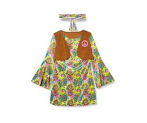 amscan 9906991 Déguisement hippie psychédélique années 1960 pour femme Taille 36-38