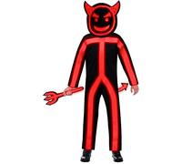 amscan 9907107 - Costume de lumineux pour garçons et filles Glow in the Dark Stick, costume complet pour carnaval, fête à thème, Halloween