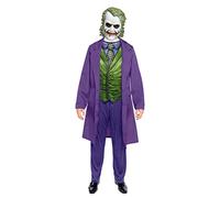 Amscan Déguisement Joker classique homme Violet Licence Batman Veste gilet pantalon demi-masque XL