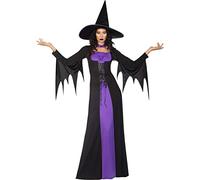 amscan 9908294 Désguisements Sorcière Classique Pour Femme Adultes Taille De La Robe 42-44, Noir