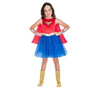 amscan 9908396 Désguisements Wonder Woman Classique Pour Enfants Filles 3-4 Années, Bleu/Rouge