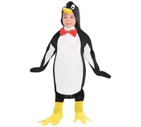 amscan 9908470 Costume de pingouin à capuche pour enfant de 6 à 8 ans