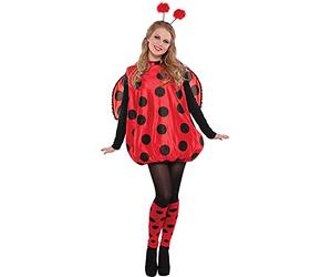 amscan 9908501 Costume de Darling Bug pour fille (14-16 ans), Rouge/Noir