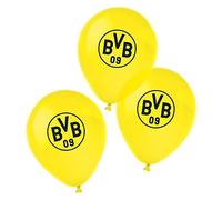 amscan 9908533 Ballons BVB, 6 pièces, ballons Borussia Dortmund