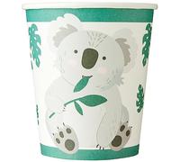 amscan 9908600-66 - Lot de 8 gobelets en papier pour fête d'anniversaire Koala