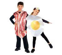 amscan 9908682 Costume de petit-déjeuner pour enfant avec bacon et œuf (standard)