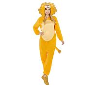 amscan 9908781 Désguisements Une Pièce Lion Pour Adultes Taille Grande, Blanc/Noir