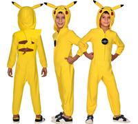 amscan 9908885 Costume Pikachu sous licence officielle pour enfants garçons 8-10 ans, jaune