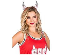 amscan-Serre-tête Halloween en forme de cage en corne rouge - 1 pièce, 9908987, Taille unique