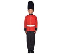 amscan-9909019 Soldat Déguisement de Garde Royale pour Enfant de 8 à 10, Garçon, Uni, 9909019, Multicolore, 8-10 Ans