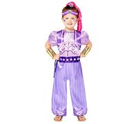 amscan 9909186 Costume scintillant pour enfants Shimmer and Shine, violet, medium