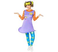 amscan 9909199 Angelica Costume imprimé Taille 42-44 Design, violet, 14-16