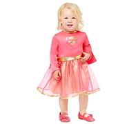 Amscan 9909330 Déguisement Supergirl pour Halloween Rose 18-24 mois