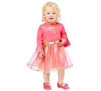 Amscan 9909330 Déguisement Supergirl pour Halloween Rose 18-24 mois
