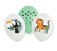 6 BALLONS LATEX SAFARI NATURE SAUVAGE 27.5CM