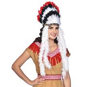 amscan 9909440 - Accessoire de déguisement de chef indien en plumes