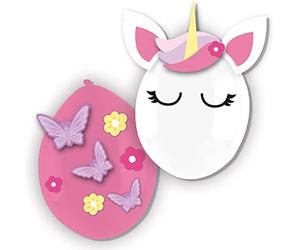 Amscan 9909852 Lot de 3 ballons en latex Princess avec éléments en papier, décoration d'anniversaire d'enfant, fête à thème
