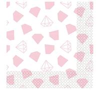 Amscan 9909892 9909892-Team Bride Lot de 16 serviettes de table pour enterrement de vie de jeune fille