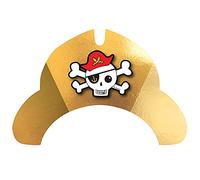 amscan 9909924 - Lot de 8 chapeaux de fête pirate en papier - Décoration de table - Anniversaire d'enfant - Carnaval - Fête à thème