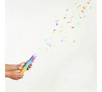 amscan 9911525 Canons à confettis arc-en-ciel 24 cm, multicolore