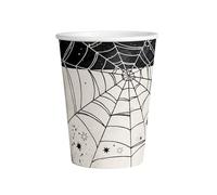 amscan 9911669-66 8 Gobelets Spiderweb Papier 250 ml