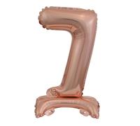 amscan® 9911740 Mini-ballon 7 - 15 x 38 cm, avec pied, rose