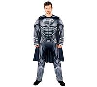 amscan 9912955 Justice League Snyder Superman Combinaison pour homme Noir Taille L