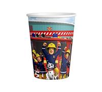 amscan 9912959 Lot de 8 gobelets en papier sous licence officielle Sam le pompier