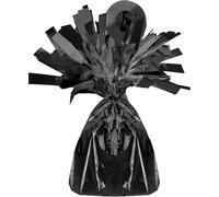 Amscan 991365-10 - Poids du ballon Cône, 170 g, hauteur environ 10 cm, ballon en plastique, ballon hélium, noir