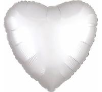 amscan® 9914141 Ballon en plastique cœur blanc - Ø 43 cm