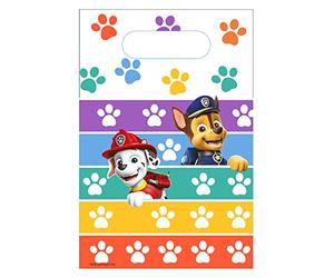Amscan 9914240 Lot de 8 sacs à surprises en papier Paw Patrol 2022-8