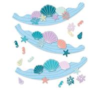 amscan 9914404 - Mermaid Tales Kit de 6 couronnes d'anniversaire pour Enfants