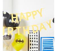 Amscan 9915094 - Bannière d'anniversaire Batman pour enfants - 1,8 m